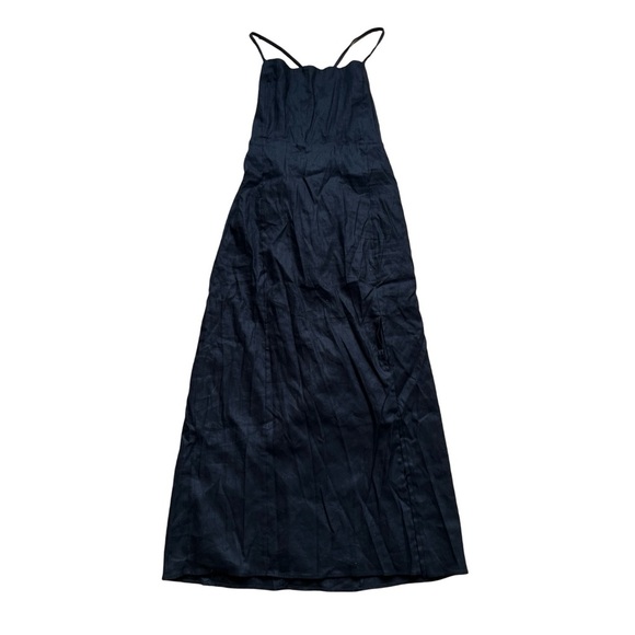 ASTR the Label Black Women's Brayden Lace-Up-Back Midi Dress Size Large NWOT - Picture 3 of 11